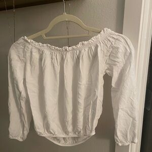 Brandy Melville off the shoulders crop top XS white